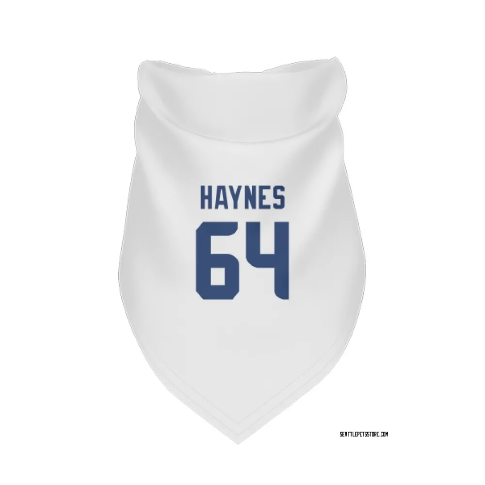 Seattle Seahawks Christian Haynes White Pet Bandana for Dog & Cat