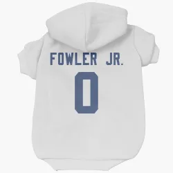 Seattle Seahawks Dante Fowler Jr. White Pet Hoodie for Dog & Cat