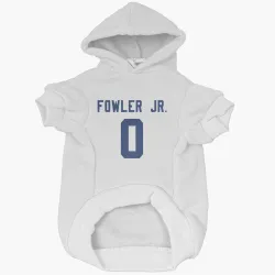 Seattle Seahawks Dante Fowler Jr. White Pet Hoodie for Dog & Cat