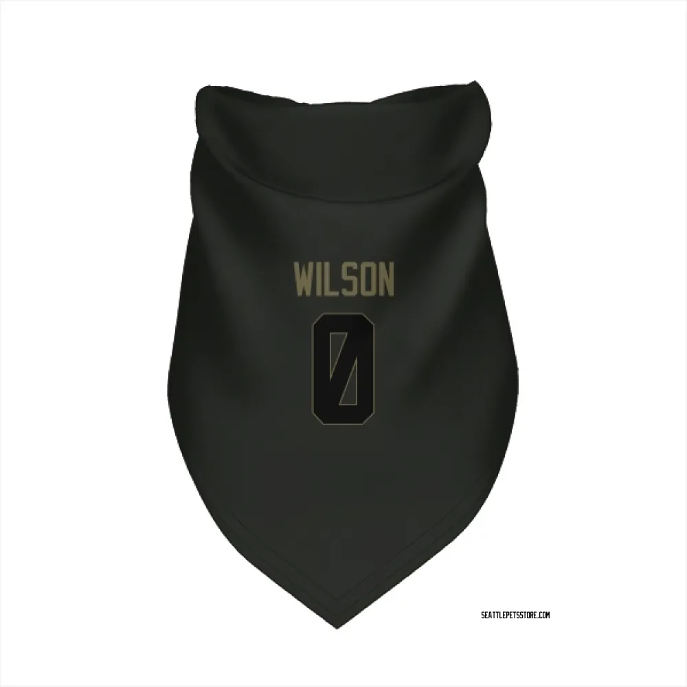 Seattle Seahawks Emanuel Wilson Black Service Pet Bandana for Dog & Cat