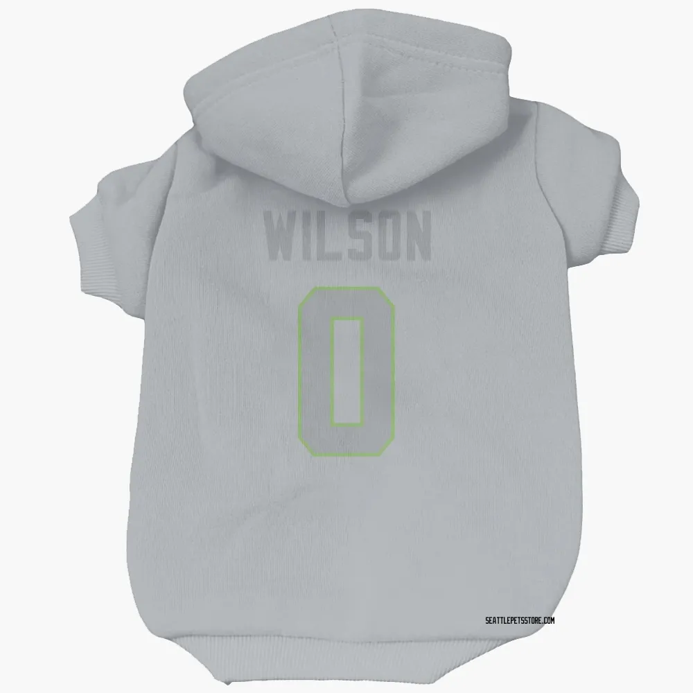 Seattle Seahawks Emanuel Wilson Gray Pet Hoodie for Dog & Cat