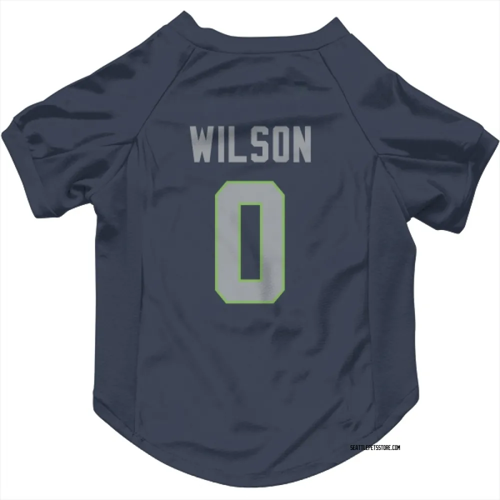 Seattle Seahawks Emanuel Wilson Navy Pet Jersey for Dog & Cat