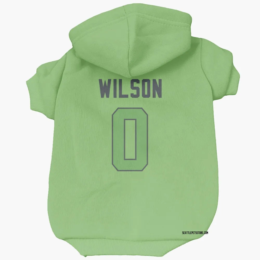 Seattle Seahawks Emanuel Wilson Neon Green Pet Hoodie for Dog & Cat