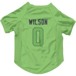 Seattle Seahawks Emanuel Wilson Neon Green Pet Jersey for Dog & Cat