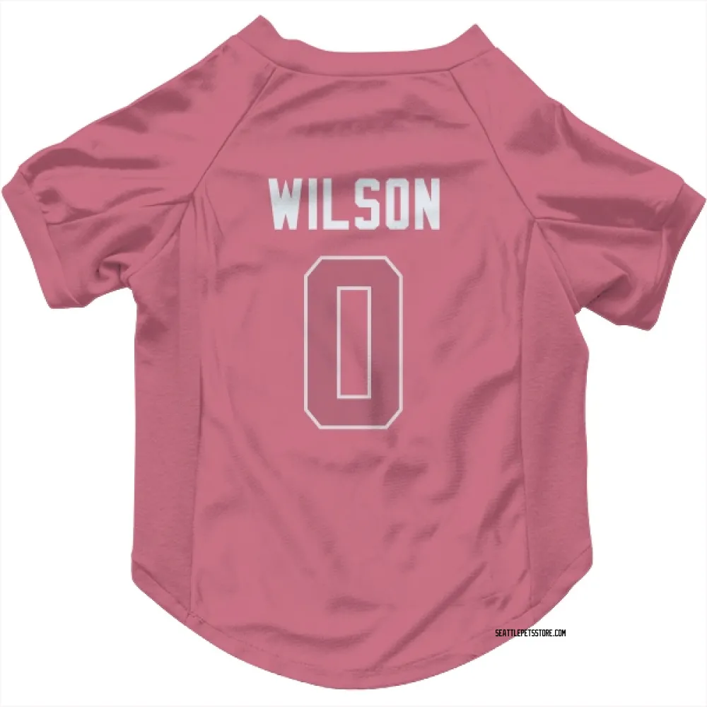 Seattle Seahawks Emanuel Wilson Pink Pet Jersey for Dog & Cat