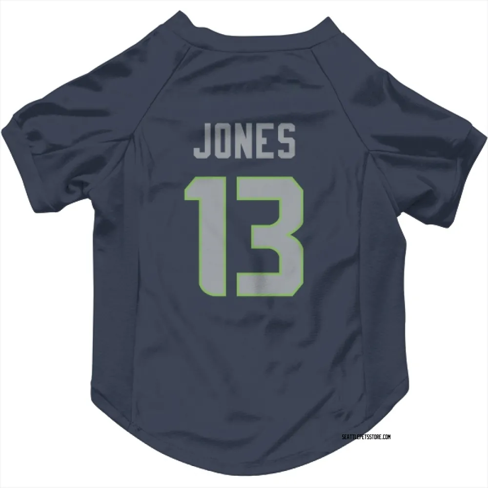 Seattle Seahawks Ernest Jones IV Navy Pet Jersey for Dog & Cat