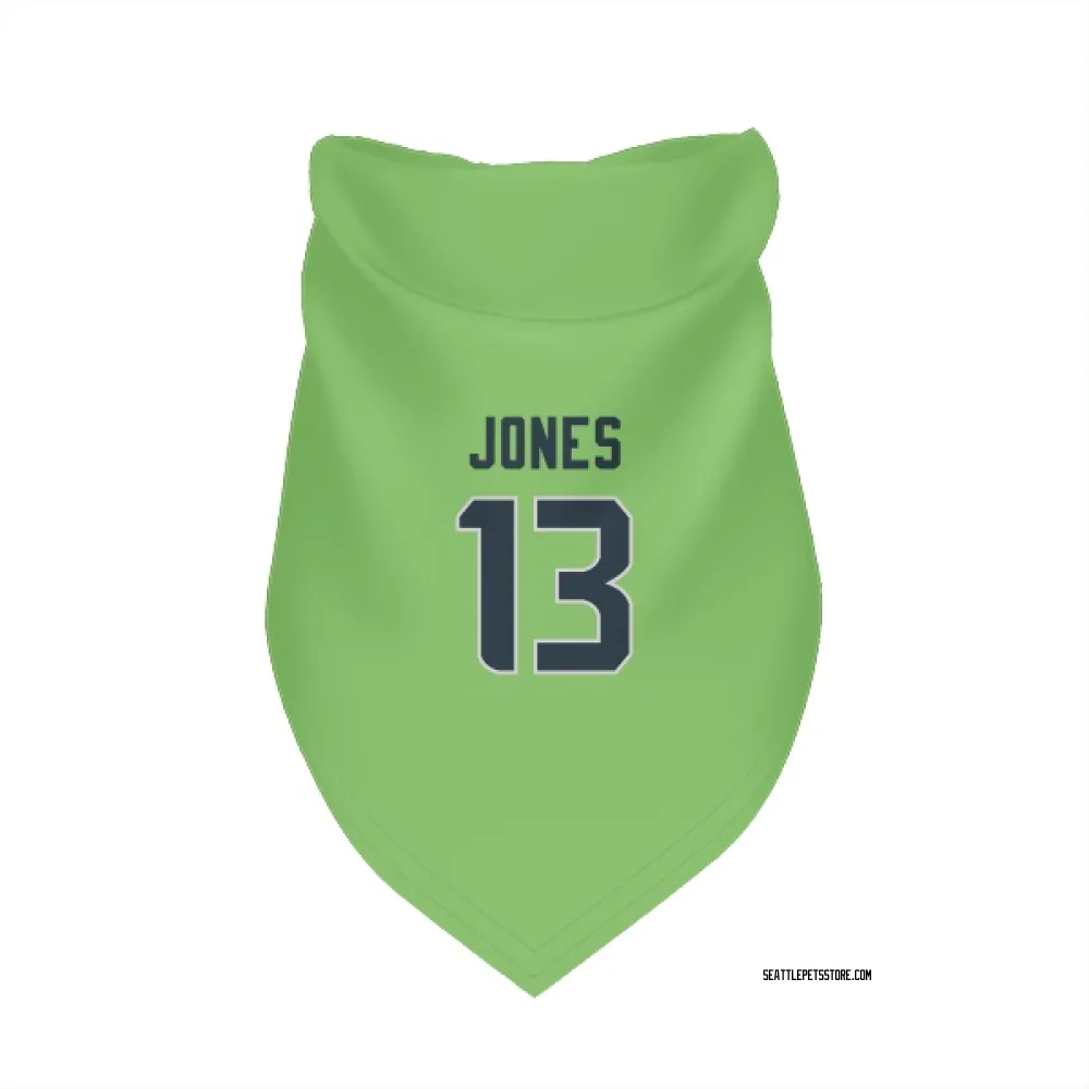Seattle Seahawks Ernest Jones IV Neon Green Pet Bandana for Dog & Cat