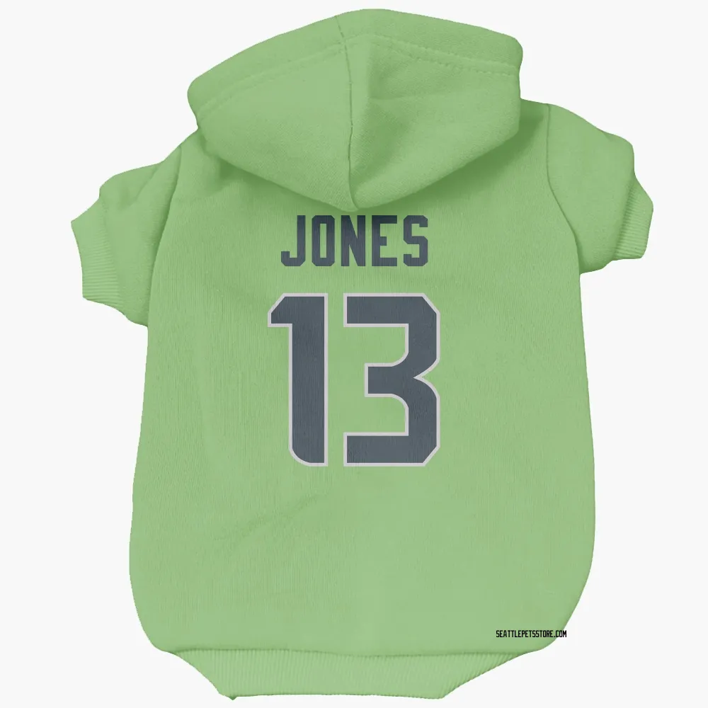 Seattle Seahawks Ernest Jones IV Neon Green Pet Hoodie for Dog & Cat