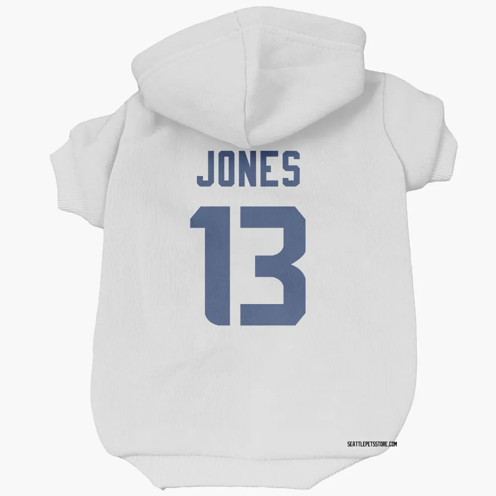 Seattle Seahawks Ernest Jones IV White Pet Hoodie for Dog & Cat
