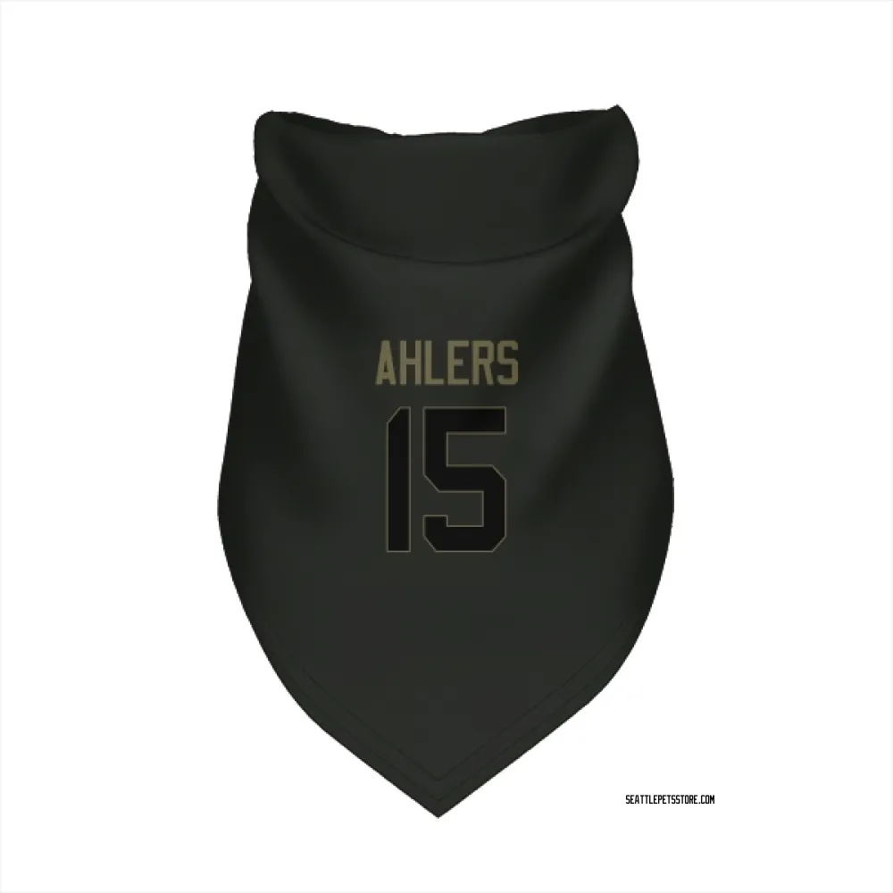 Seattle Seahawks Holton Ahlers Black Service Pet Bandana for Dog & Cat