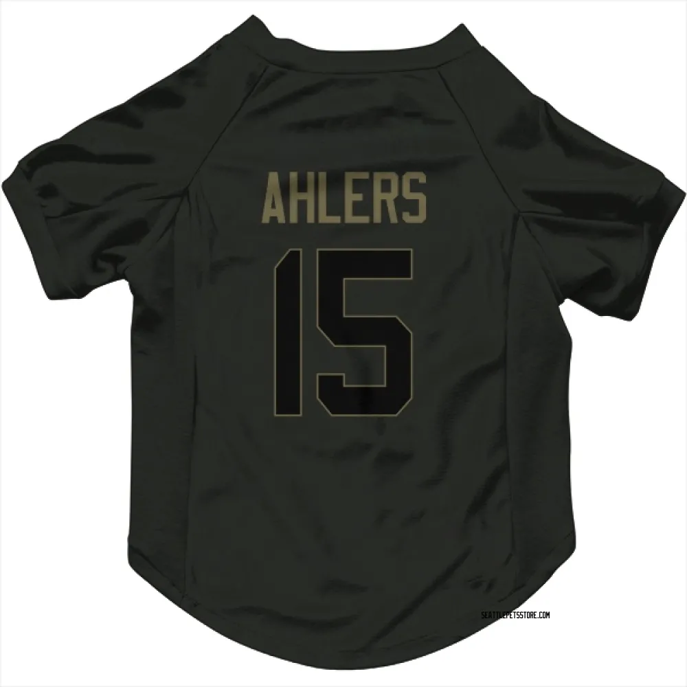 Seattle Seahawks Holton Ahlers Black Service Pet Jersey for Dog & Cat