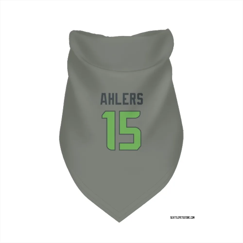 Seattle Seahawks Holton Ahlers Gray Neon Green Pet Bandana for Dog & Cat