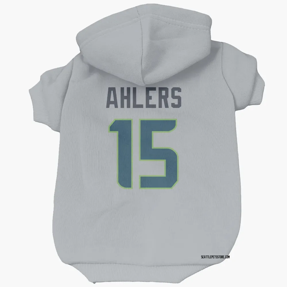 Seattle Seahawks Holton Ahlers Gray Pet Hoodie for Dog & Cat
