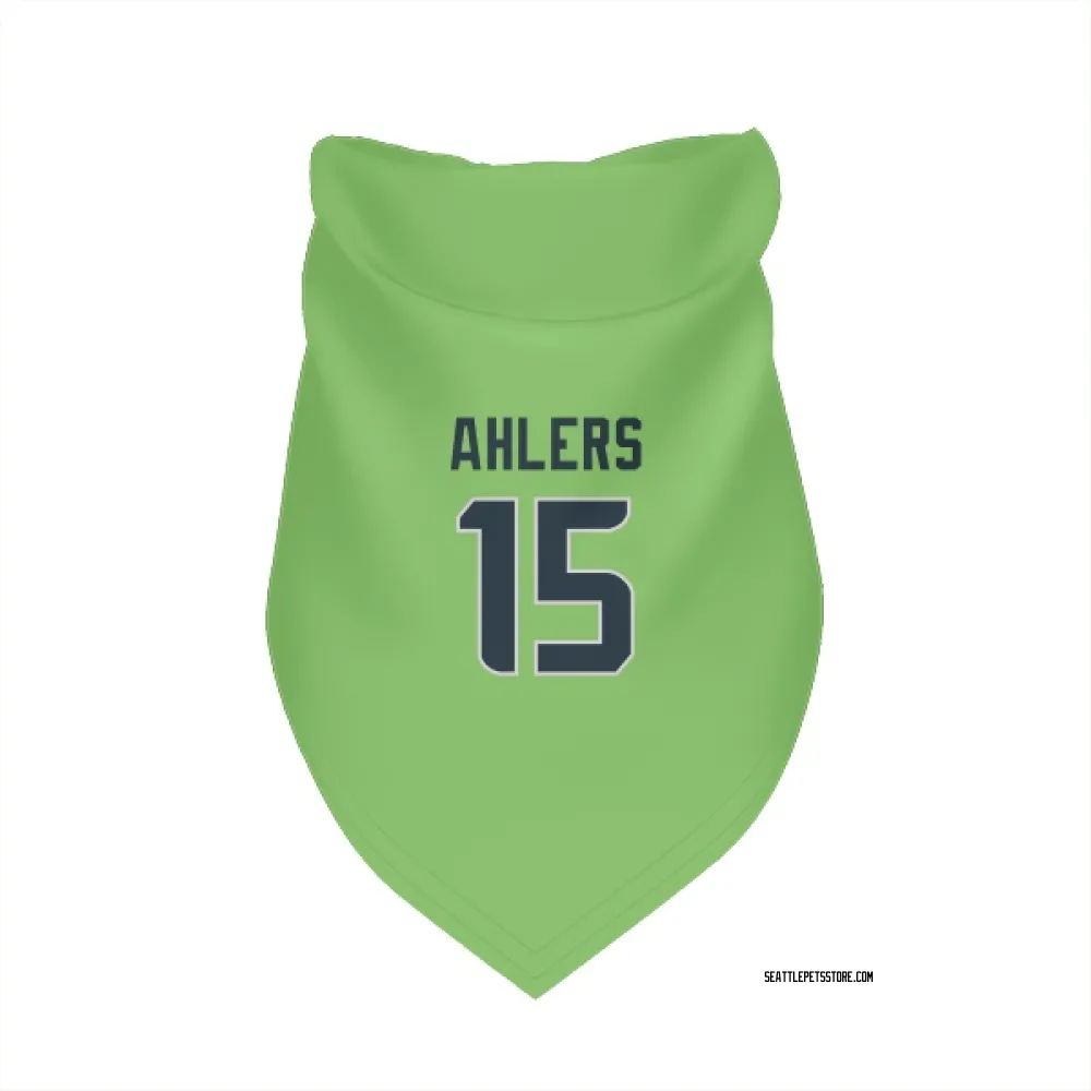 Seattle Seahawks Holton Ahlers Neon Green Pet Bandana for Dog & Cat
