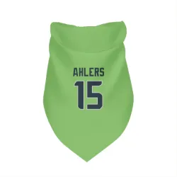 Seattle Seahawks Holton Ahlers Neon Green Pet Bandana for Dog & Cat