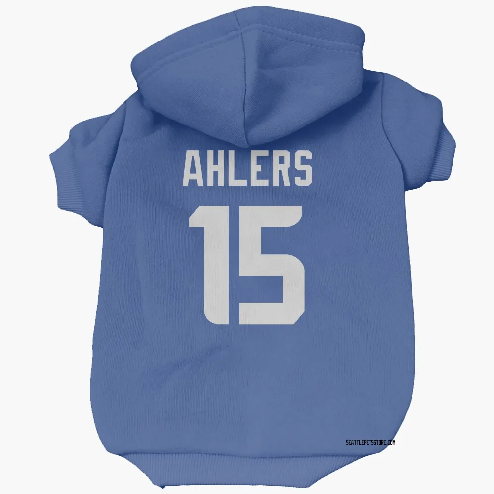 Seattle Seahawks Holton Ahlers Royal Pet Hoodie for Dog & Cat