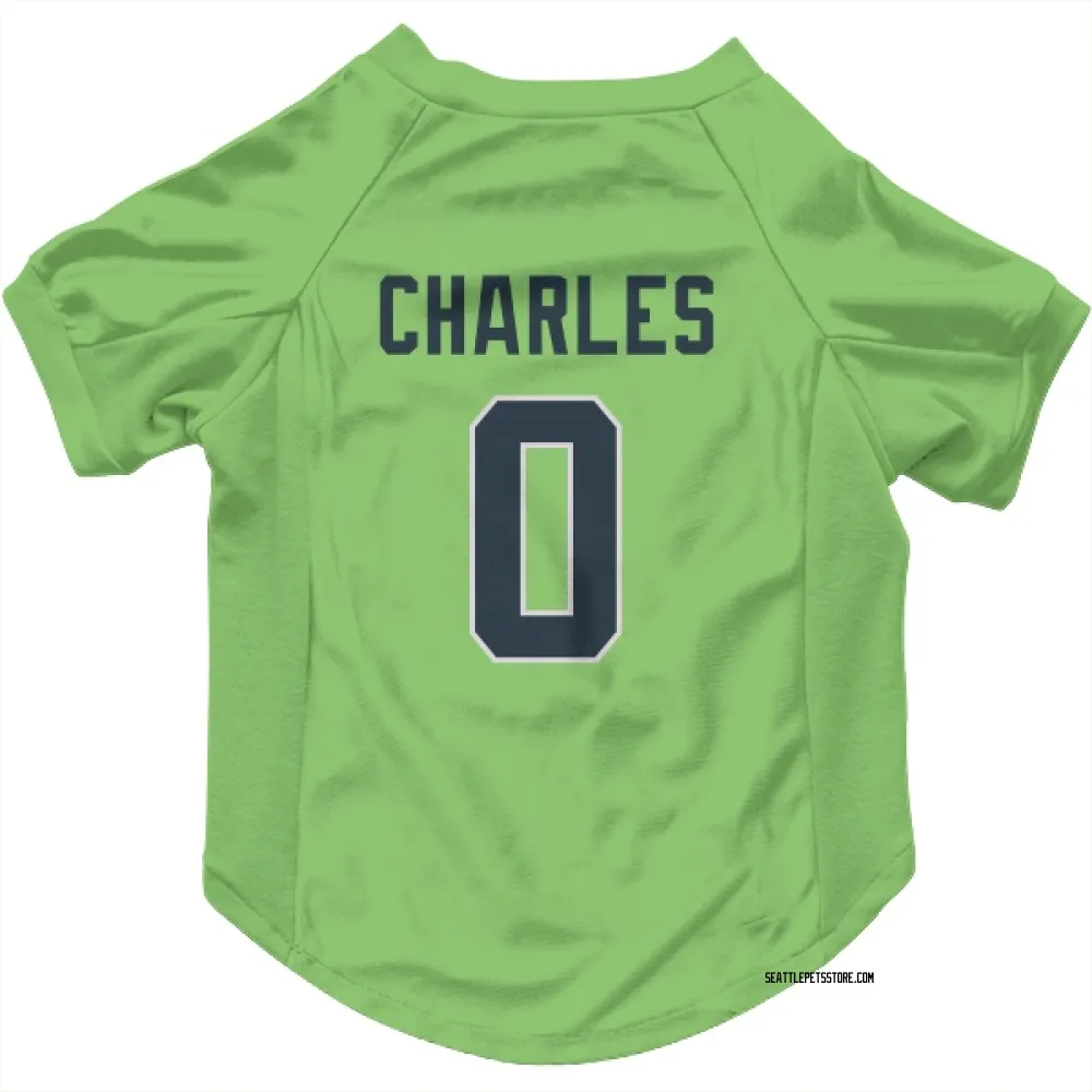 Seattle Seahawks Irvin Charles Neon Green Pet Jersey for Dog & Cat