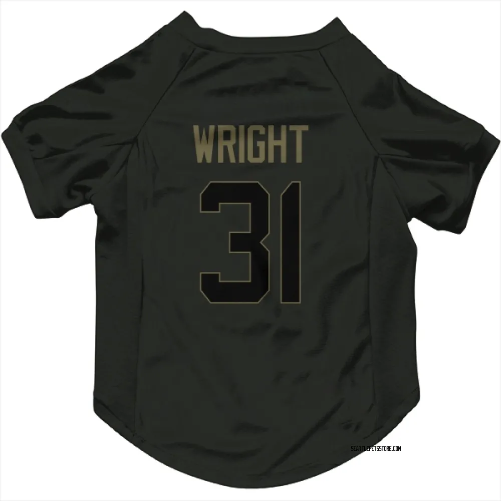 Seattle Seahawks Jacardia Wright Black Service Pet Jersey for Dog & Cat