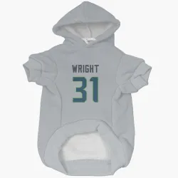 Seattle Seahawks Jacardia Wright Gray Pet Hoodie for Dog & Cat