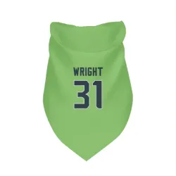 Seattle Seahawks Jacardia Wright Neon Green Pet Bandana for Dog & Cat