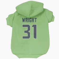 Seattle Seahawks Jacardia Wright Neon Green Pet Hoodie for Dog & Cat