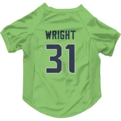 Seattle Seahawks Jacardia Wright Neon Green Pet Jersey for Dog & Cat