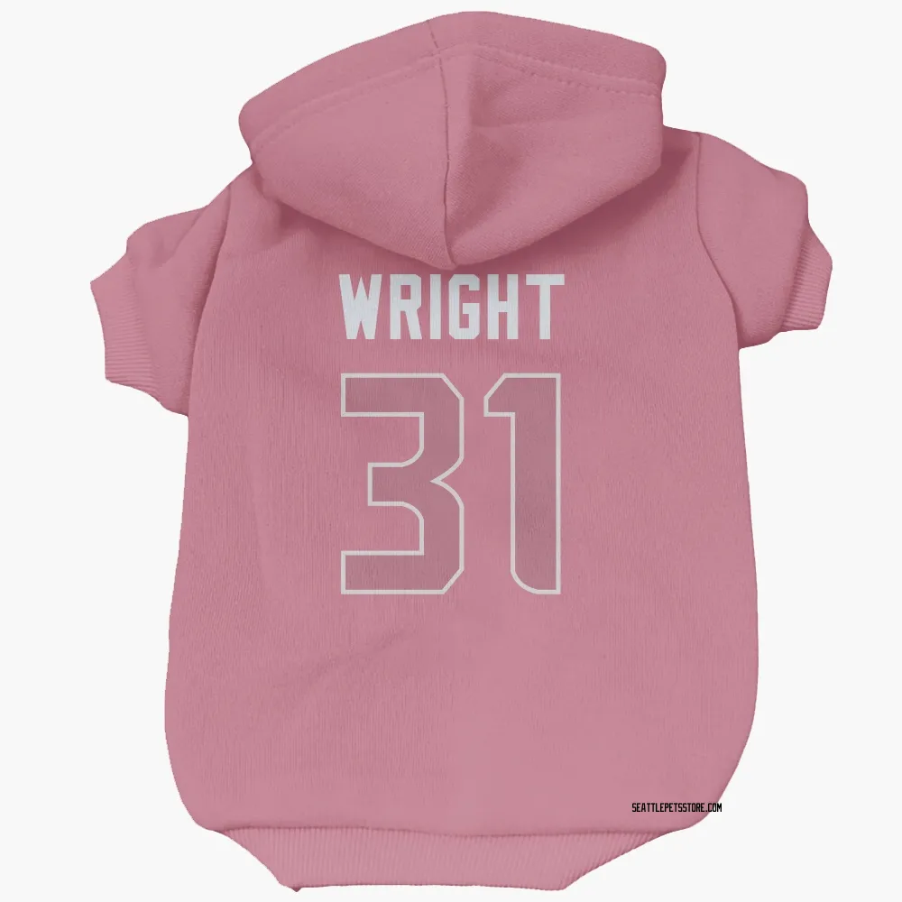 Seattle Seahawks Jacardia Wright Pink Pet Hoodie for Dog & Cat