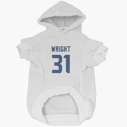 Seattle Seahawks Jacardia Wright White Pet Hoodie for Dog & Cat