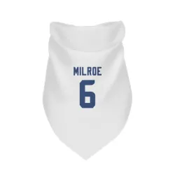 Seattle Seahawks Jalen Milroe White Pet Bandana for Dog & Cat