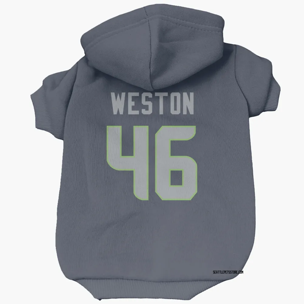 Seattle Seahawks Ja'Markis Weston Navy Pet Hoodie for Dog & Cat