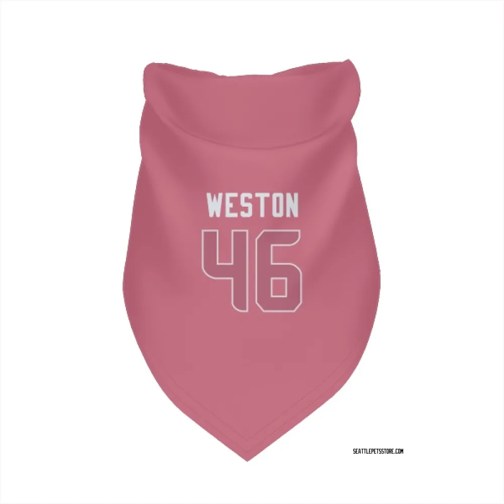 Seattle Seahawks Ja'Markis Weston Pink Pet Bandana for Dog & Cat