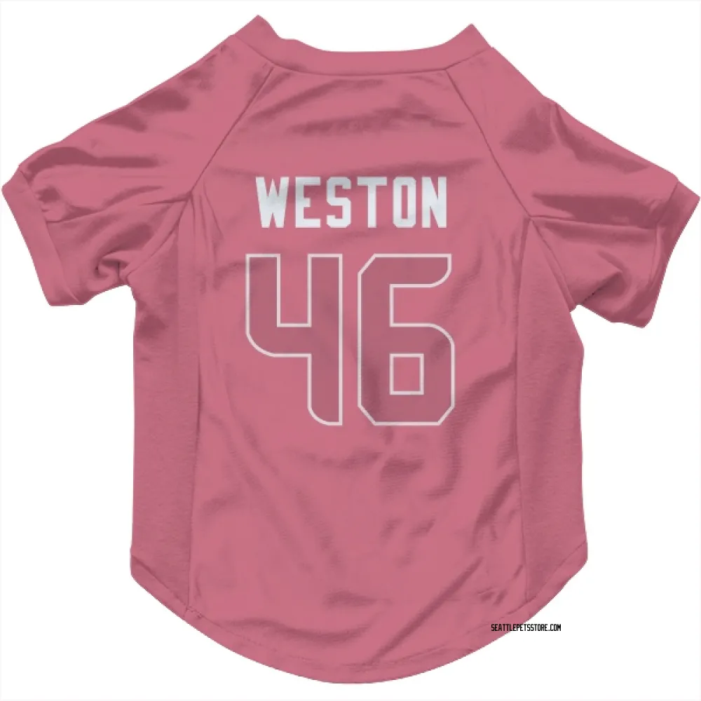 Seattle Seahawks Ja'Markis Weston Pink Pet Jersey for Dog & Cat