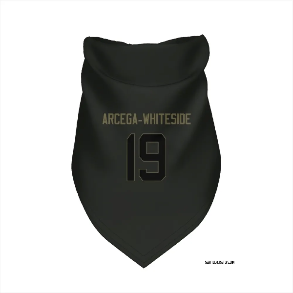 Seattle Seahawks J.J. Arcega-Whiteside Black Service Pet Bandana for Dog & Cat