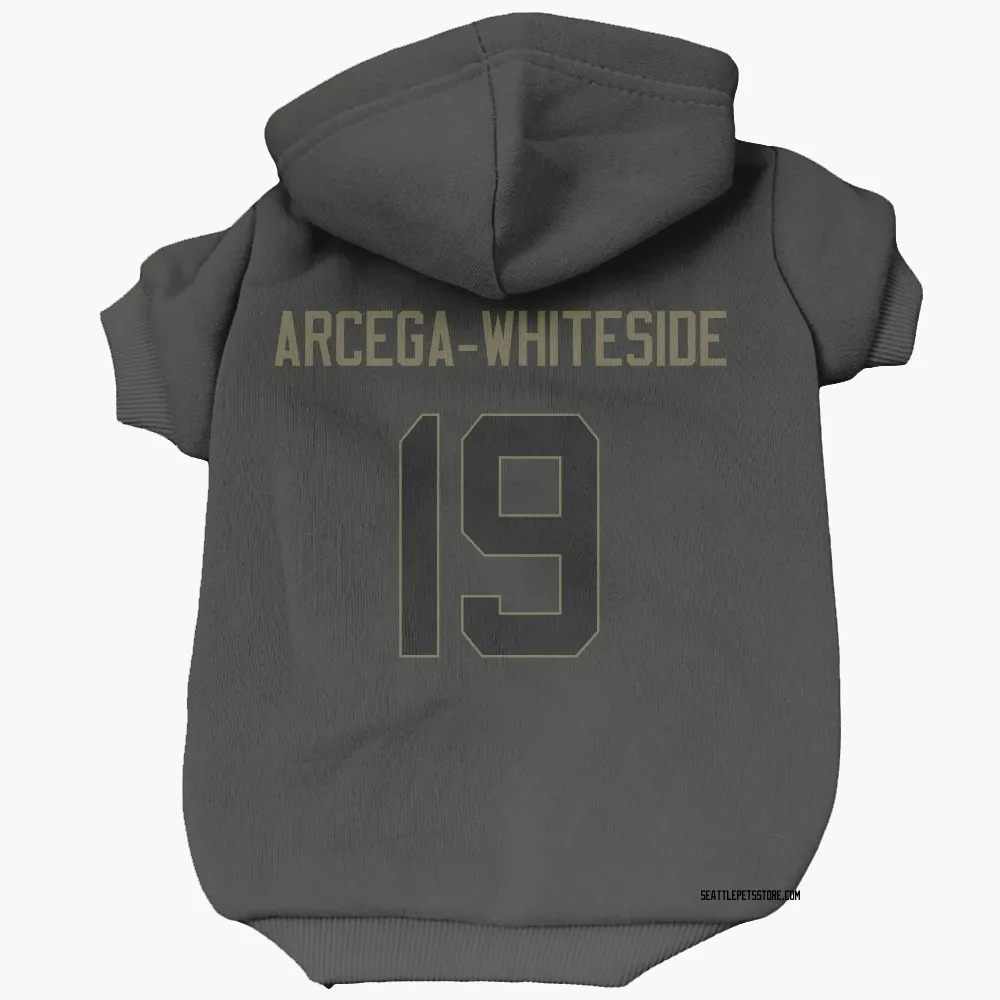 Seattle Seahawks J.J. Arcega-Whiteside Black Service Pet Hoodie for Dog & Cat