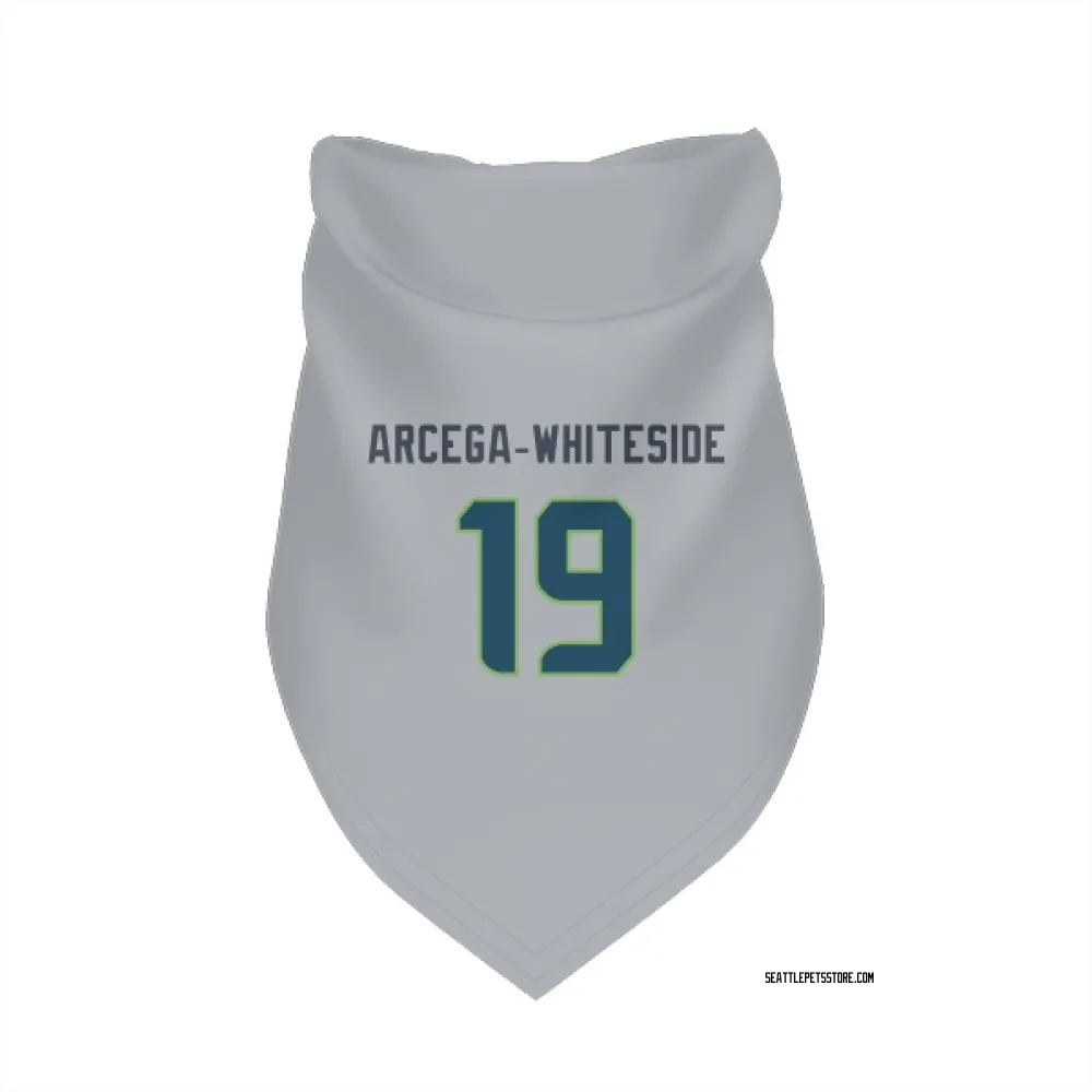 Seattle Seahawks J.J. Arcega-Whiteside Gray Pet Bandana for Dog & Cat
