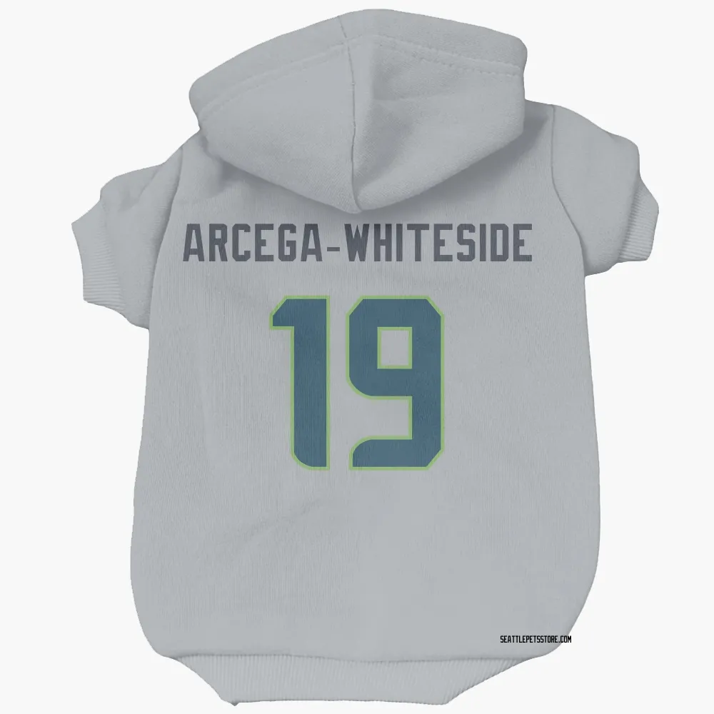 Seattle Seahawks J.J. Arcega-Whiteside Gray Pet Hoodie for Dog & Cat