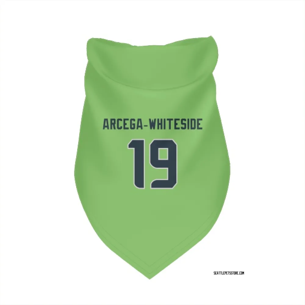 Seattle Seahawks J.J. Arcega-Whiteside Neon Green Pet Bandana for Dog & Cat