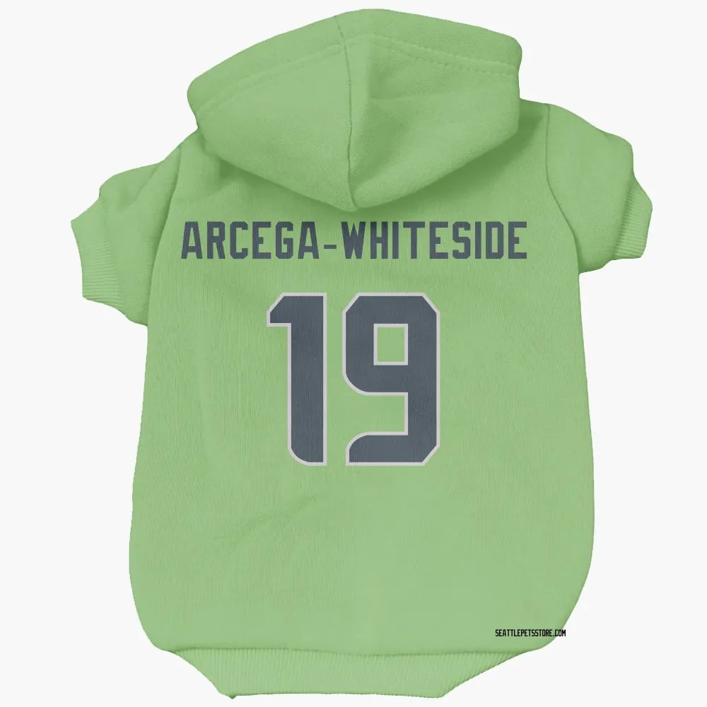 Seattle Seahawks J.J. Arcega-Whiteside Neon Green Pet Hoodie for Dog & Cat