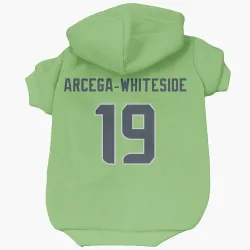 Seattle Seahawks J.J. Arcega-Whiteside Neon Green Pet Hoodie for Dog & Cat