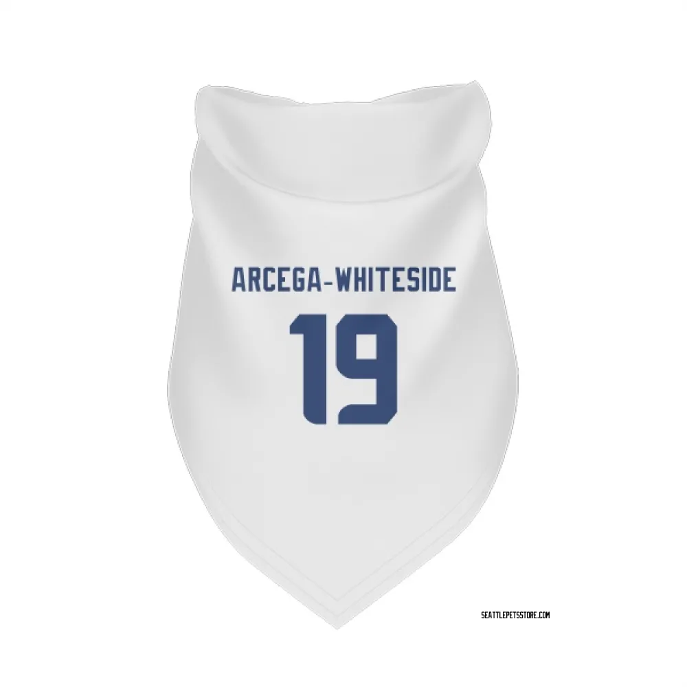 Seattle Seahawks J.J. Arcega-Whiteside White Pet Bandana for Dog & Cat