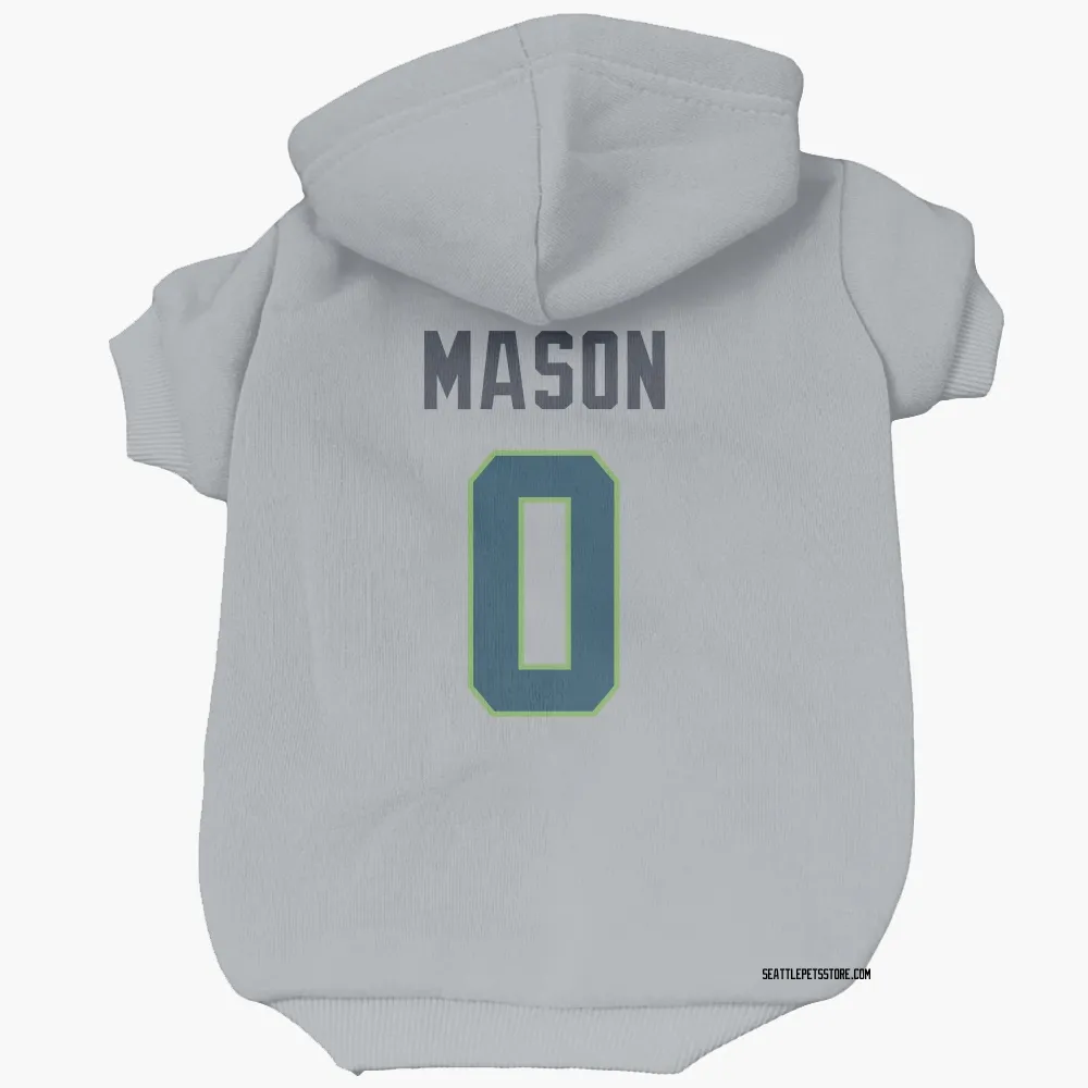 Seattle Seahawks Lance Mason Gray Pet Hoodie for Dog & Cat