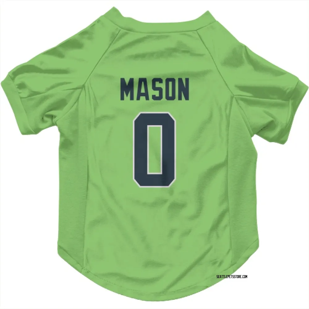 Seattle Seahawks Lance Mason Neon Green Pet Jersey for Dog & Cat