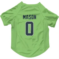 Seattle Seahawks Lance Mason Neon Green Pet Jersey for Dog & Cat