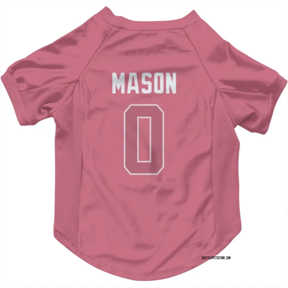 Seattle Seahawks Lance Mason Pink Pet Jersey for Dog & Cat