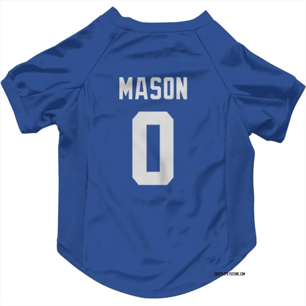 Seattle Seahawks Lance Mason Royal Pet Jersey for Dog & Cat
