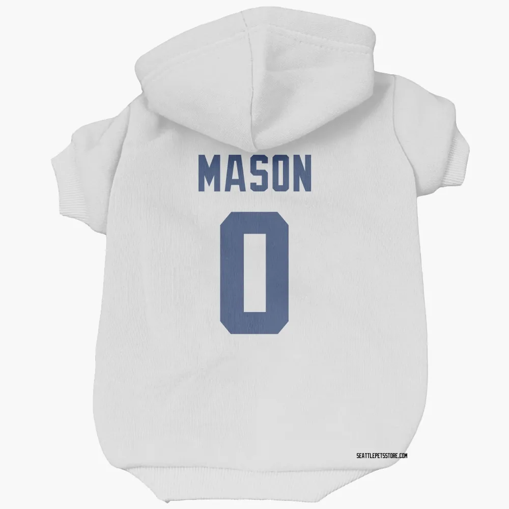 Seattle Seahawks Lance Mason White Pet Hoodie for Dog & Cat