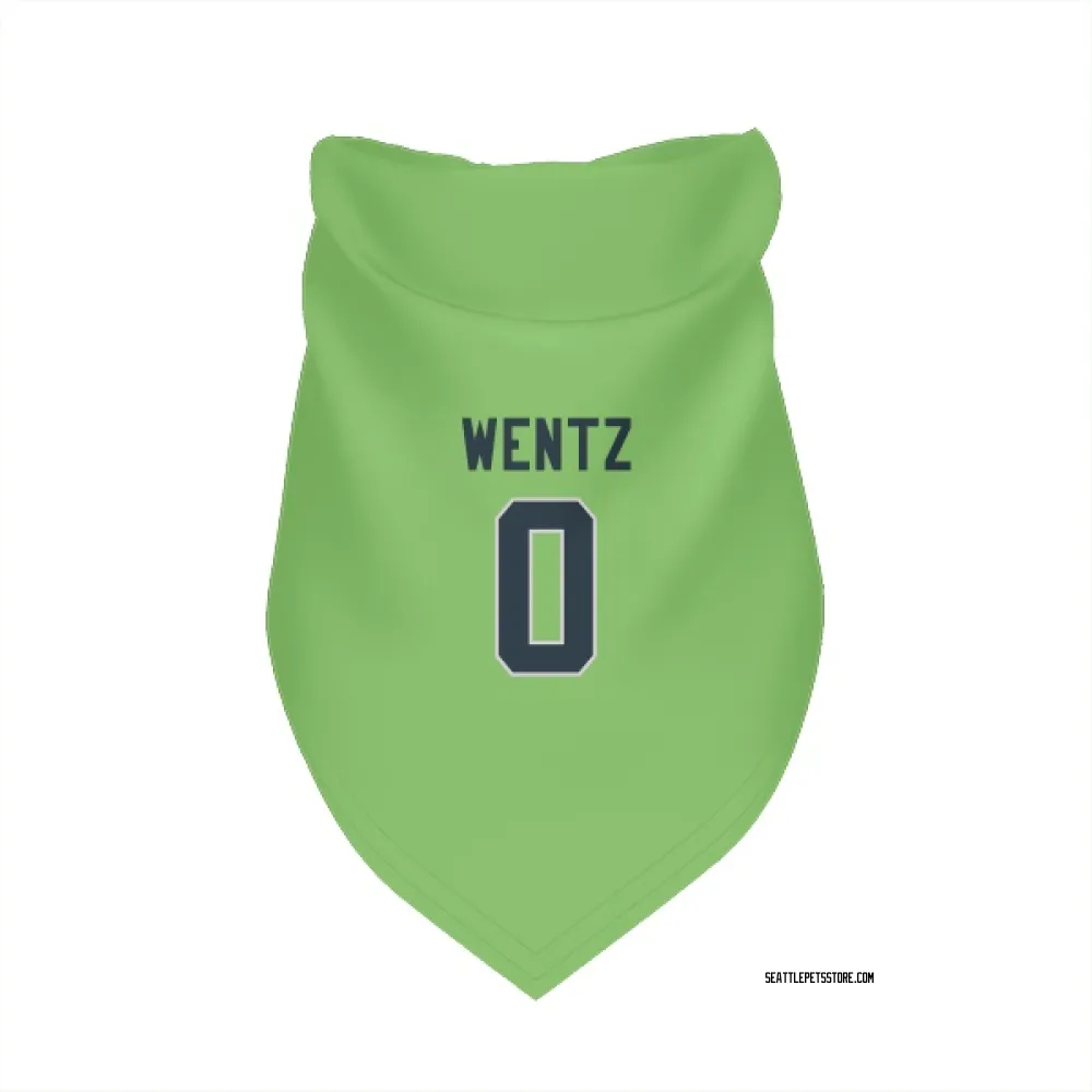 Seattle Seahawks Levi Wentz Neon Green Pet Bandana for Dog & Cat