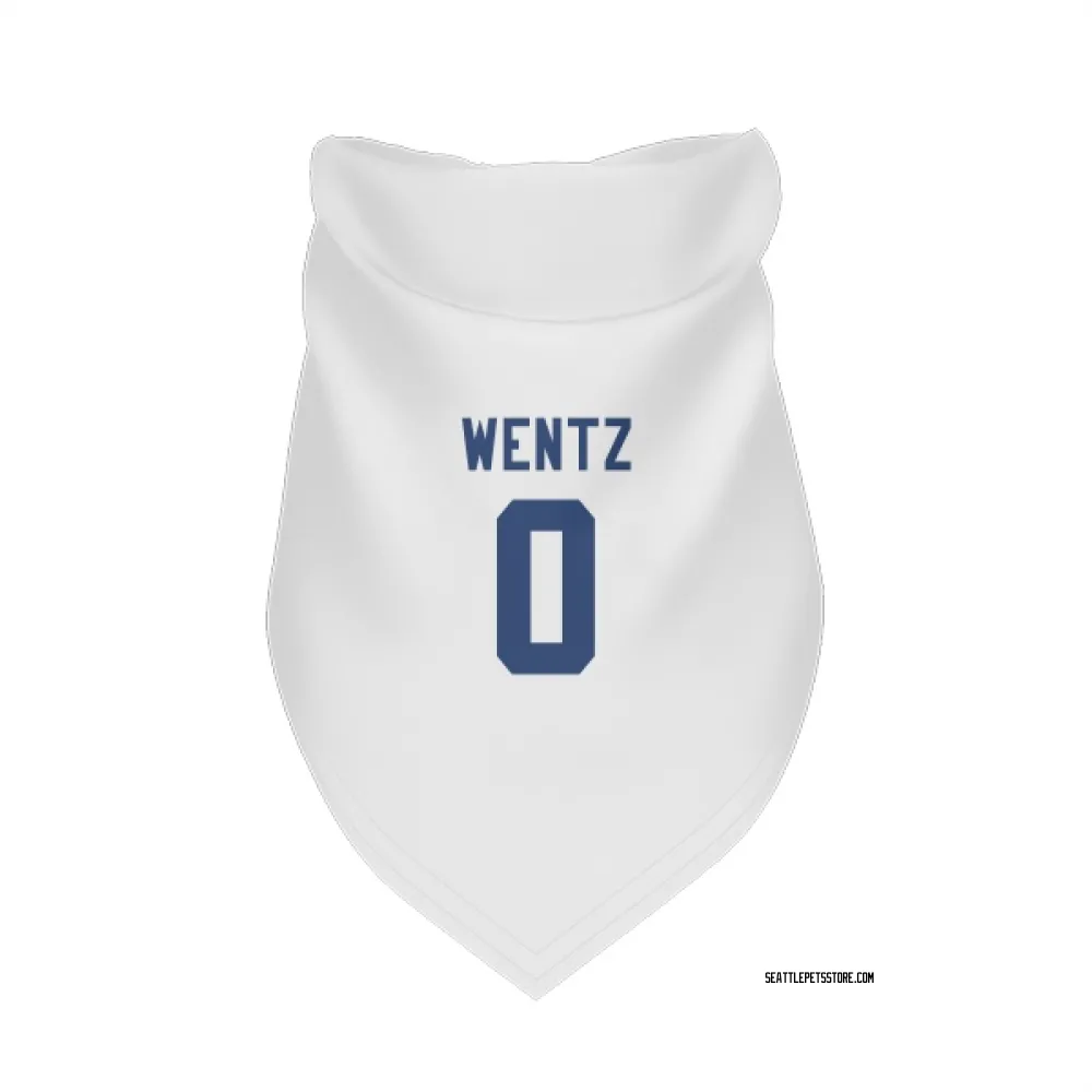 Seattle Seahawks Levi Wentz White Pet Bandana for Dog & Cat