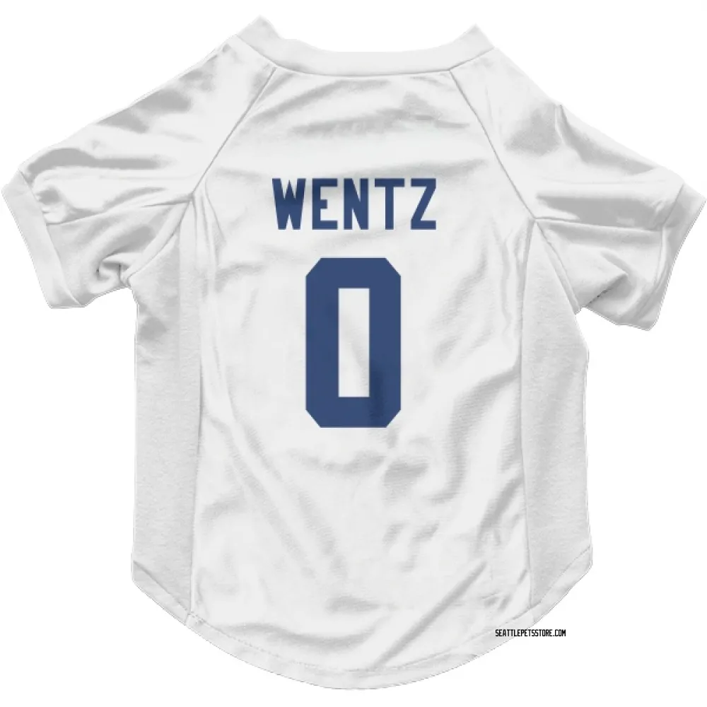 Seattle Seahawks Levi Wentz White Pet Jersey for Dog & Cat