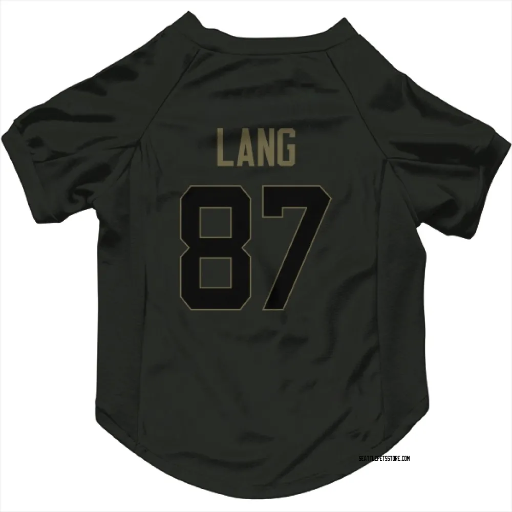 Seattle Seahawks Marshall Lang Black Service Pet Jersey for Dog & Cat